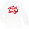 Santa Baby Christmas Long Sleeve Shirt, White - Shirts - 1 - thumbnail