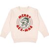 Merry Rex-Mas Christmas Sweatshirt, Natural - Sweatshirts - 1 - thumbnail