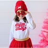 Santa Baby Christmas Long Sleeve Shirt, White - Shirts - 3