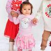 Retro Santa Christmas Long Sleeve Shirt, Pink - Shirts - 3