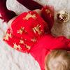 Reindeer Christmas Long Sleeve Tutu Bodysuit, Red - Onesies - 2
