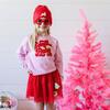 Santa Baby Patch Christmas Sweatshirt, Pink - Sweatshirts - 3