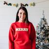 Merry Patch Christmas Adult Sweatshirt, Red - Sweatshirts - 2