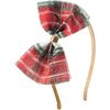 Christmas Plaid Tulle Bow Headband, Multi - Hair Accessories - 1 - thumbnail