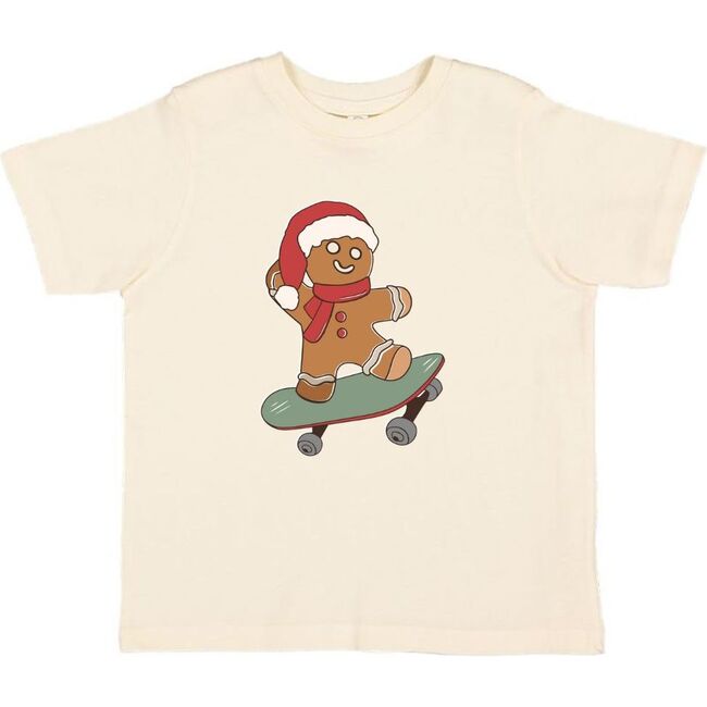 Gingerbread Skater Boy Short Sleeve T-Shirt, Natural