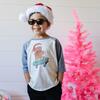 Gingerbread Skater Boy Christmas 3/4 Shirt, Natural/Heather - Shirts - 3