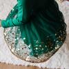 Emerald Sequin Long Sleeve Tutu Dress, Green - Dresses - 2