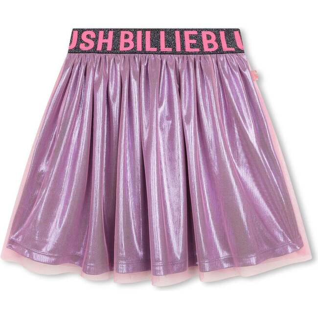 Metallic Tulle Skirt, Pink