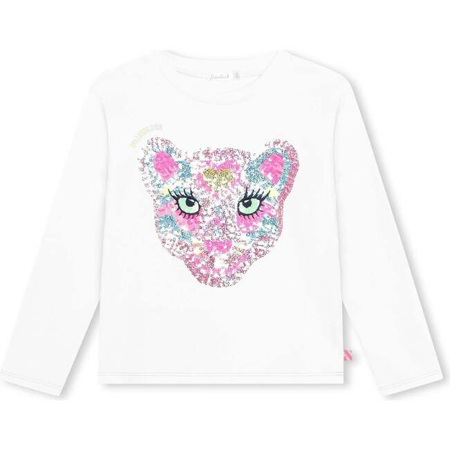 Sequin Tiger T-Shirt, White