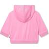 Rainbow Zip Up Hoodie, Pink - Sweatshirts - 3