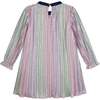 Striped Iridescent Dress, Multicolor - Dresses - 4