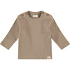 Long Sleeve Tee Shirt, Olive - T-Shirts - 1 - thumbnail