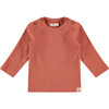 Long Sleeve Tee Shirt, Orange - T-Shirts - 1 - thumbnail