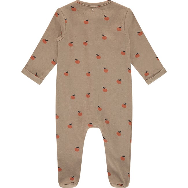 Footie Romper, Tangerine Print - Footie Pajamas - 2