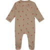 Footie Romper, Tangerine Print - Footie Pajamas - 2