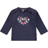 Long Sleeve Tee Shirt, Navy - T-Shirts - 1 - thumbnail