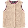 Fuzzy Vest, Crème - Vests - 1 - thumbnail