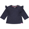 Long Sleeve Tee Shirt, Navy - T-Shirts - 1 - thumbnail