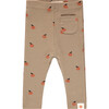 Legging,  Olive Tangerine Print - Leggings - 1 - thumbnail