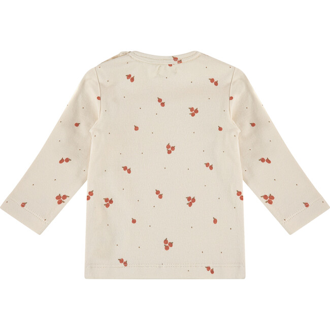 Long Sleeve Tee Shirt, Tangerine Print - T-Shirts - 2