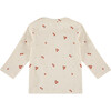 Long Sleeve Tee Shirt, Tangerine Print - T-Shirts - 2