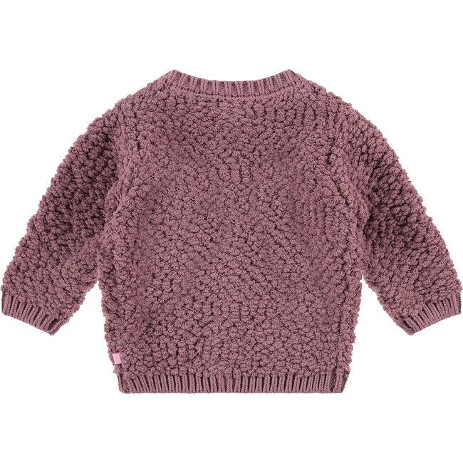 Fuzzy Cardigan, Plum - Cardigans - 2