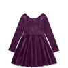 Velour Ballet Dress, Cosmic Berry - Dresses - 1 - thumbnail