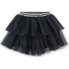 Tiered Tulle Skirt, Jet Black - Skirts - 1 - thumbnail