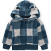 Teddy Fleece Bear Ears Jacket, Buffalo Plaid - Sweatshirts - 1 - thumbnail