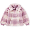 Teddy Fleece Plaid Pullover, Buffalo Plaid - Jackets - 1 - thumbnail