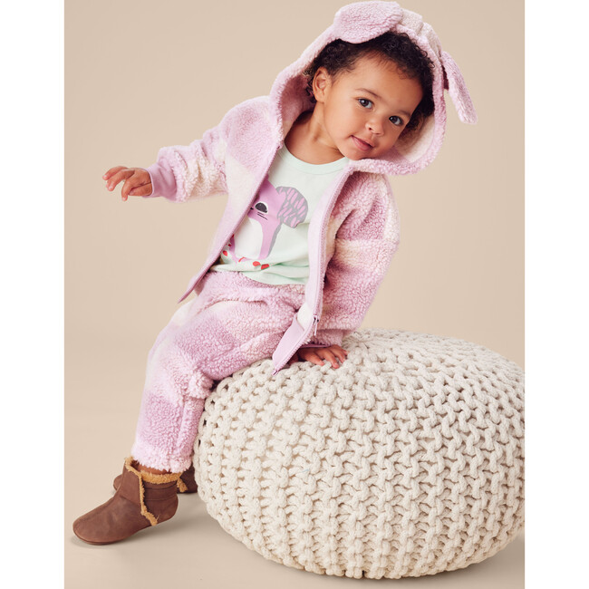 Teddy Fleece Baby Pants, Buffalo Plaid - Pants - 3