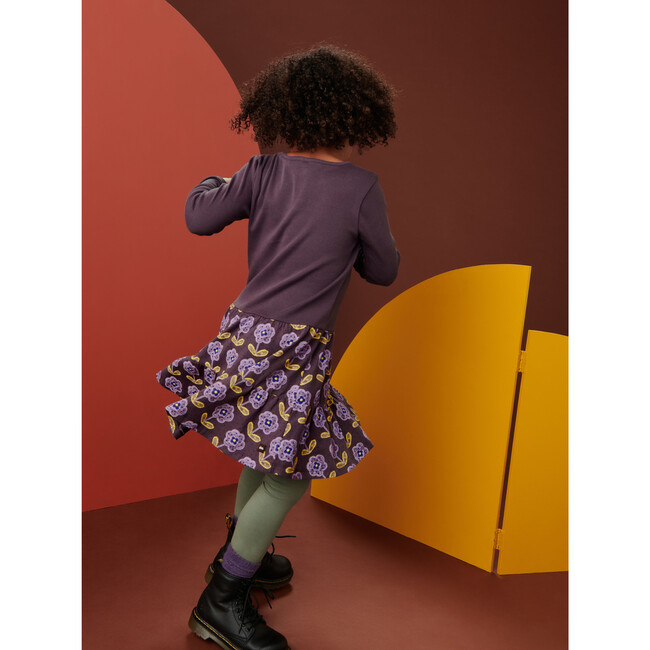 Tier Skirted Twirl Dress, Stacked Floral - Dresses - 4