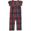 Woven Ruffle Baby Romper, Matsuri Plaid In Red - Rompers - 1 - thumbnail