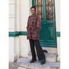 Women's Tunic Dress, Matsuri Plaid In Red - Dresses - 2