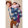 Teddy Fleece Bunny Ears Hoodie, Buffalo Plaid - Jackets - 7