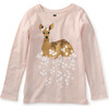 Snowy Doe Graphic Tee, Creole Pink - T-Shirts - 1 - thumbnail