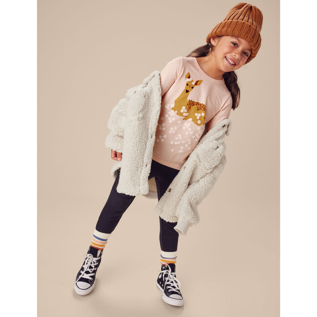 Snowy Doe Graphic Tee, Creole Pink - T-Shirts - 2