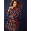 Women's Tunic Dress, Matsuri Plaid In Red - Dresses - 6