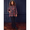 Women's Tunic Dress, Matsuri Plaid In Red - Dresses - 7