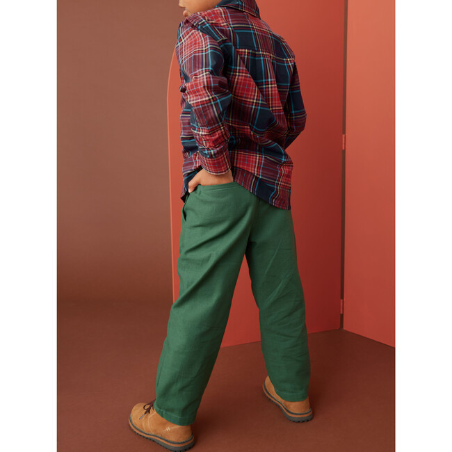 Relaxed Twill Pants, Pineneedle - Pants - 3