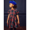 Puff Sleeve Collar Dress, Matsuri Plaid In Red - Dresses - 4