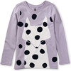 Polka Dot Fox Graphic Tee, Urchin Purple - T-Shirts - 1 - thumbnail