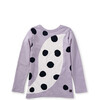 Polka Dot Fox Graphic Tee, Urchin Purple - T-Shirts - 2