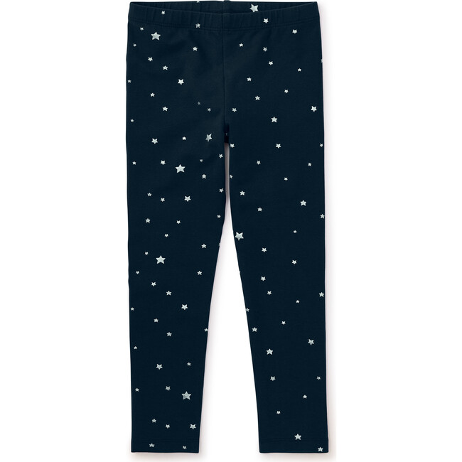 Printed Leggings, Metallic Stars - Leggings - 2