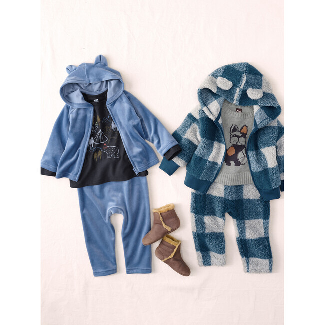 Teady Fleece Baby Pants, Buffalo Plaid - Pants - 6