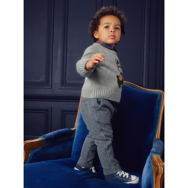 Printed Trek Pants, Herringbone - Pants - 4