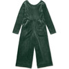 Just for Kicks Velour Jumpsuit, Pineneedle - Rompers - 1 - thumbnail