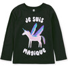 Je Suis Magique Graphic Tee, Jet Black - T-Shirts - 1 - thumbnail