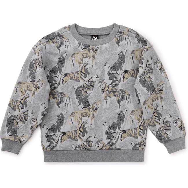 Grey Wolf Pack Printed Popover, Grey Wolf Pack