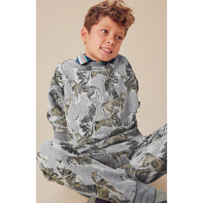 Grey Wolf Pack Printed Popover, Grey Wolf Pack - Shirts - 2